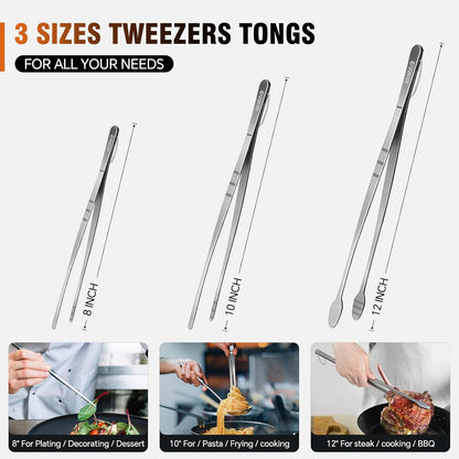 EDDEAS 12 PCS Small Serving Tongs, 4.3" Mini Gold Tongs, Gold Kitchen Tongs for Serving Food, Coffee Bar, Tea Party, Desserts Party and Ice Bucket