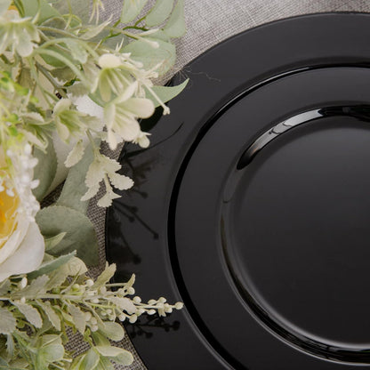 FLOWERCAT 60PCS White Plastic Plates - Heavy Duty White Disposable Plates for Mother's Day/Birthday Party/Wedding -serve for 30 guests Include 30PCS 10.25" & 30PCS 7.5" Plates for Party