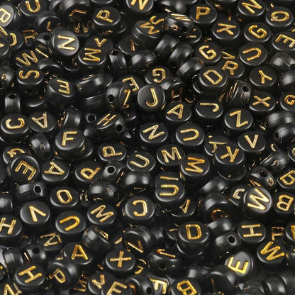 1000Pcs Glow Letter Beads Acrylic Alphabet Bead Glow in The Dark, 4x7 mm Round Beads for Friendship Bracelets and DIY Crafts