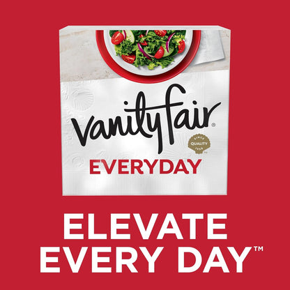 Vanity Fair Everyday Paper Napkins, 200 Count, Disposable Napkins Made Soft And Smooth For Everyday Meals
