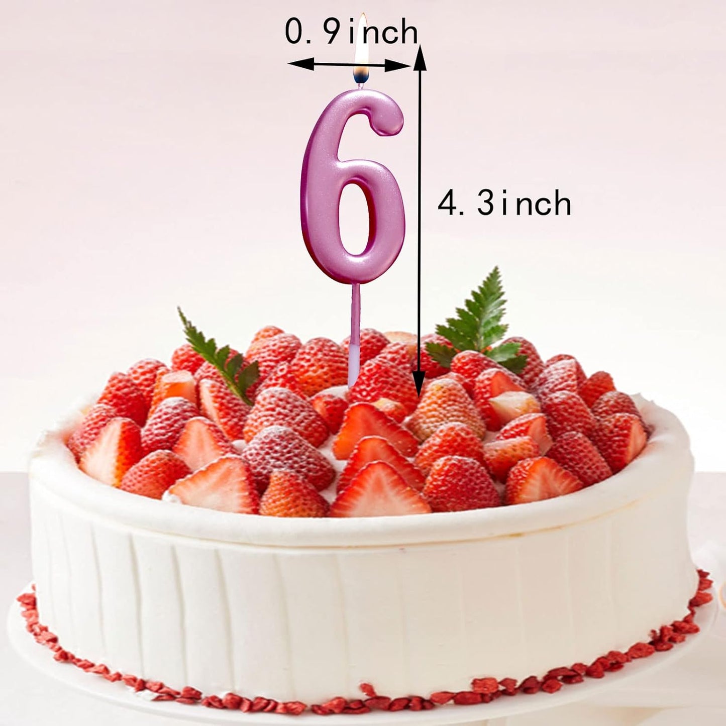 10 Pieces Birthday Numeral Candles, Cake Numeral Candle for Cake Decoration, Number 0-9 Cake Topper Candles Number 0 1 2 3 4 5 6 7 8 9 for Birthday Wedding Anniversary Party Celebration, Black