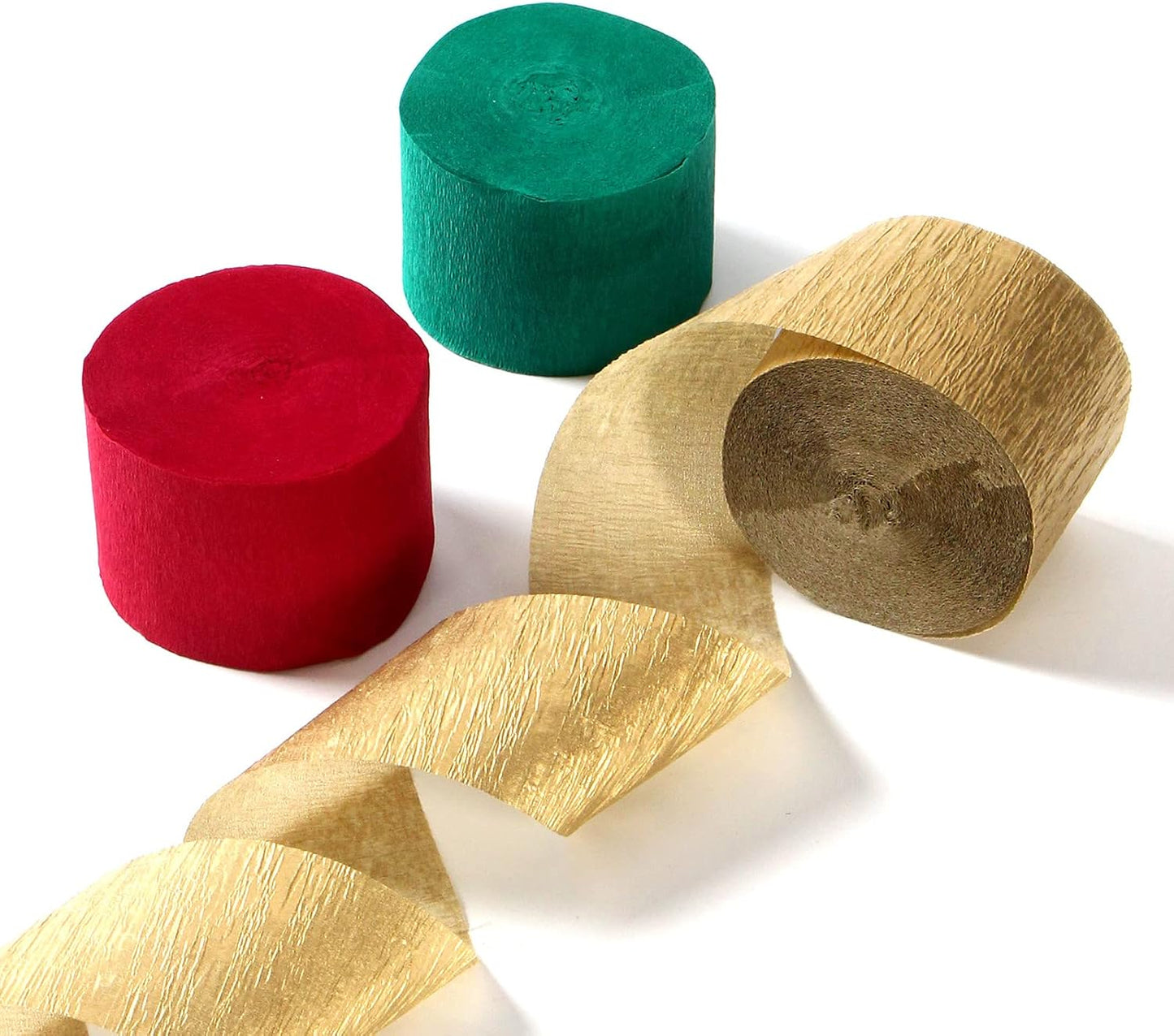 Navy-Blue White-Gold Crepe Paper Streamers - 9 Rolls Royal Blue Graduation 2025 Men Boy Birthday Party Decorations Streamer Wedding Bridal Shower Paper Garland Fathers Day Decor Panduola