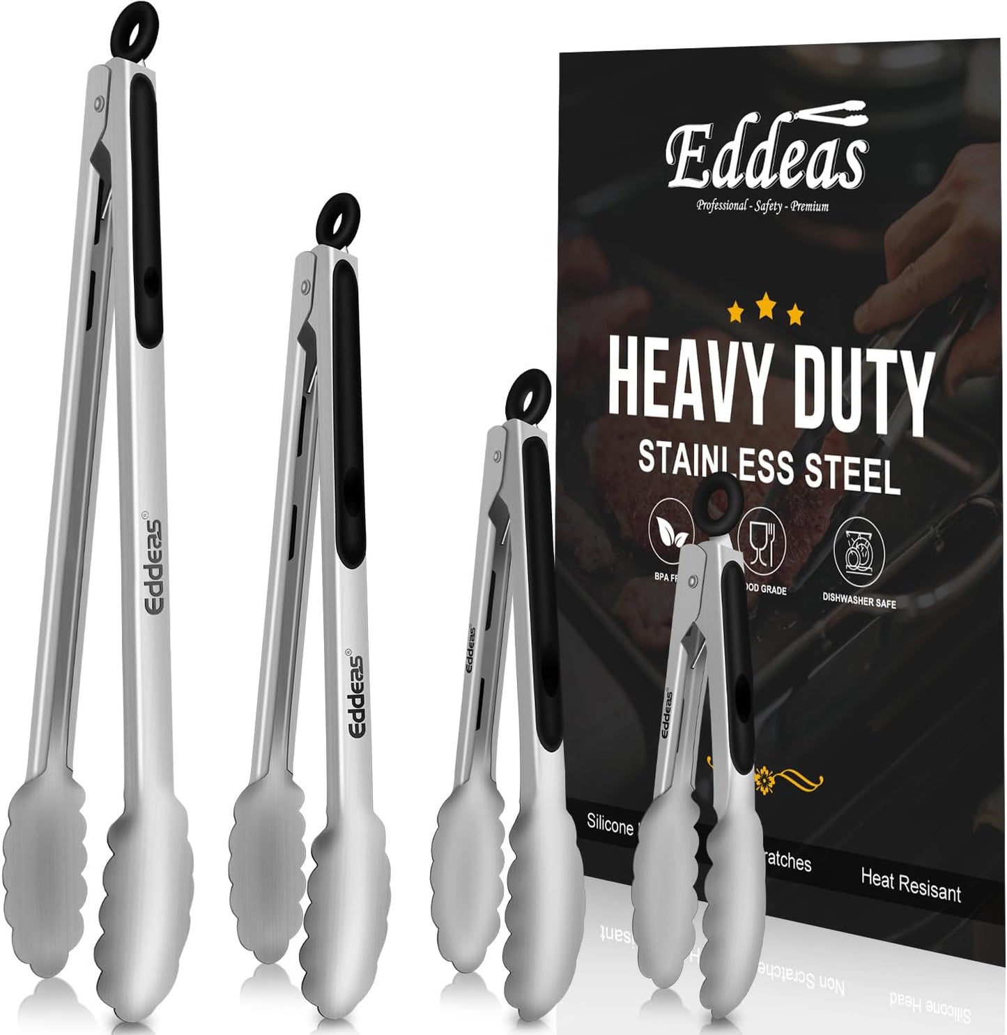 EDDEAS 12 PCS Small Serving Tongs, 4.3" Mini Gold Tongs, Gold Kitchen Tongs for Serving Food, Coffee Bar, Tea Party, Desserts Party and Ice Bucket