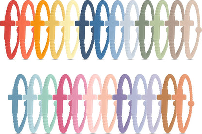 Ryan & Rose Jesus Bracelets - Cross Silicone Bracelet