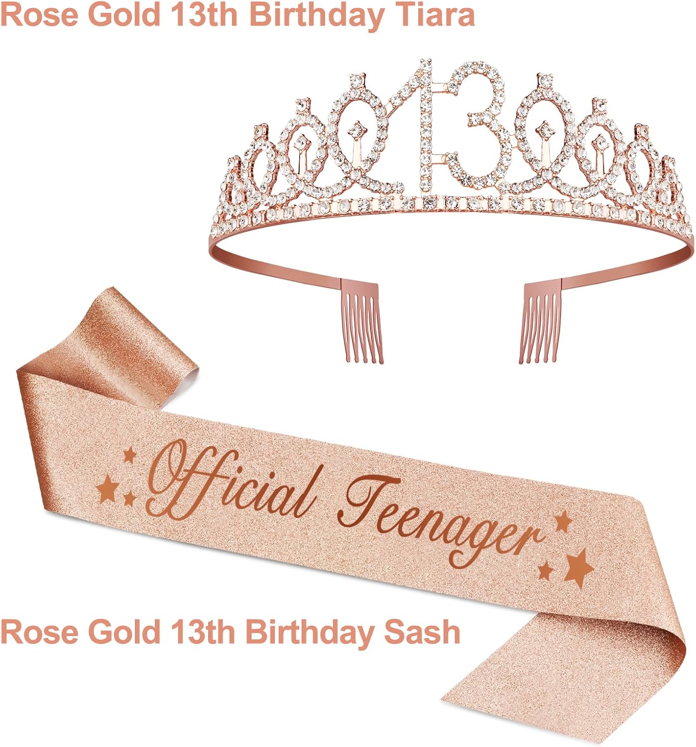 21st Birthday Decorations for Her with 21st Birthday Sash and Crown, Candles Gold, Gifts for 21 Year Old Girls