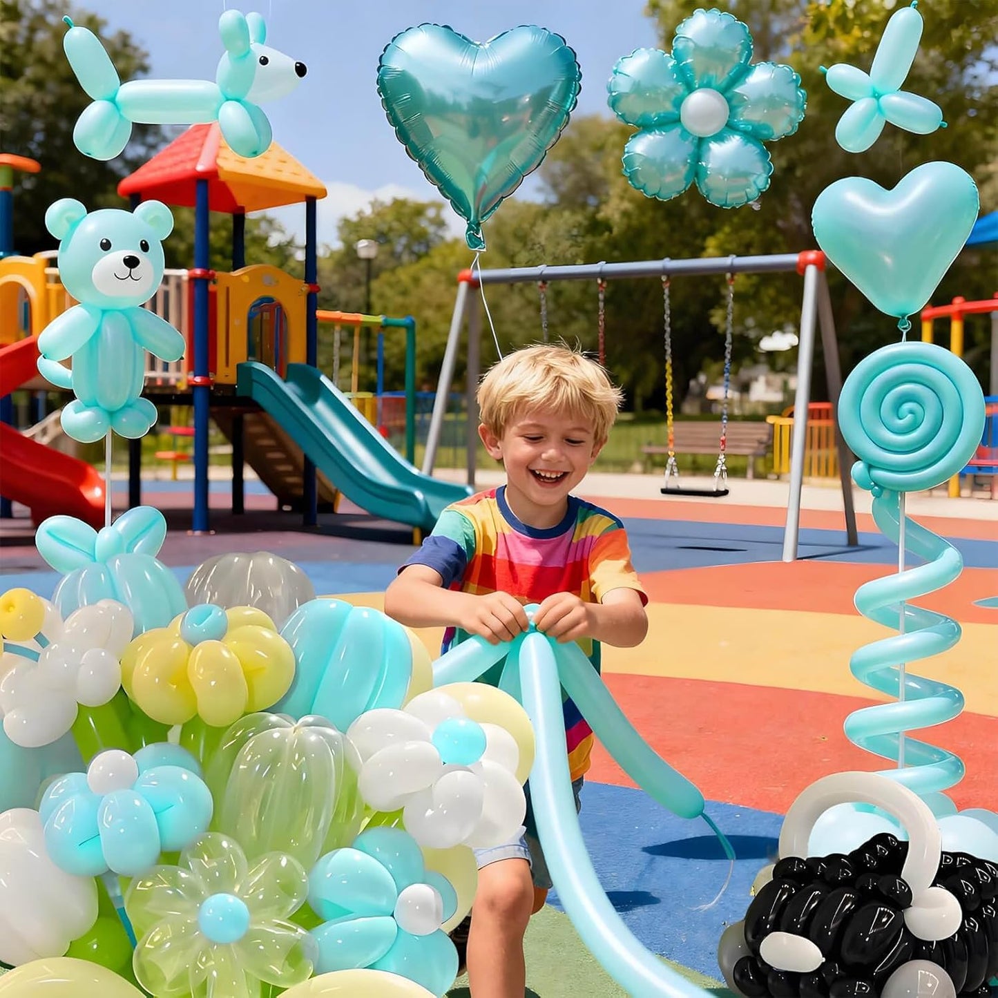260 Balloons Clear, Thickening Long Balloons for Tying Arch, Twisting Latex Animals Magic Modeling Skinny Birthday Balloon for Kid‘s Party Wedding Decoartion Supply 100pcs