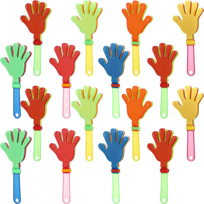 120 Pcs Colorful Hand Clappers 7.5 Inch Clappers Noisemakers Noise Makers Party Favors Plastic Clapper Sporting Events Cheers Ball Dance Basketball Football Noisemakers （Colorful）