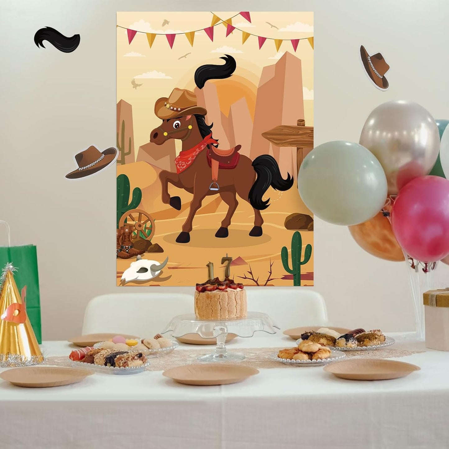 Pin The Crown on The Princess Party Games for Girls Princess Birthday Party with 24 Pcs Crowns, Large Princess Poster for Kids Girls Princess Birthday Party Princess Tea Party Decorations