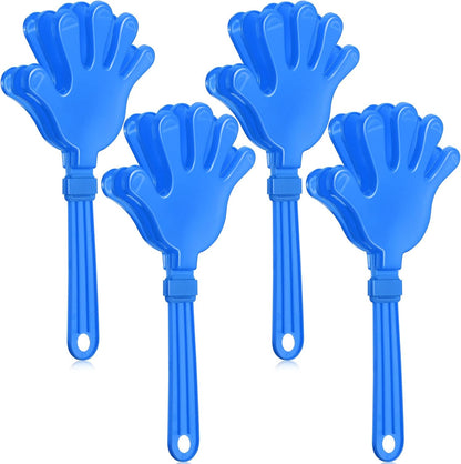 4 Pieces Jumbo Hand Clappers 11 Inch Noise Makers Party Favors Giant Large Hand Clappers Noise Makers for Sporting Events Cheers Ball Dance Basketball Football Noisemakers (Red)