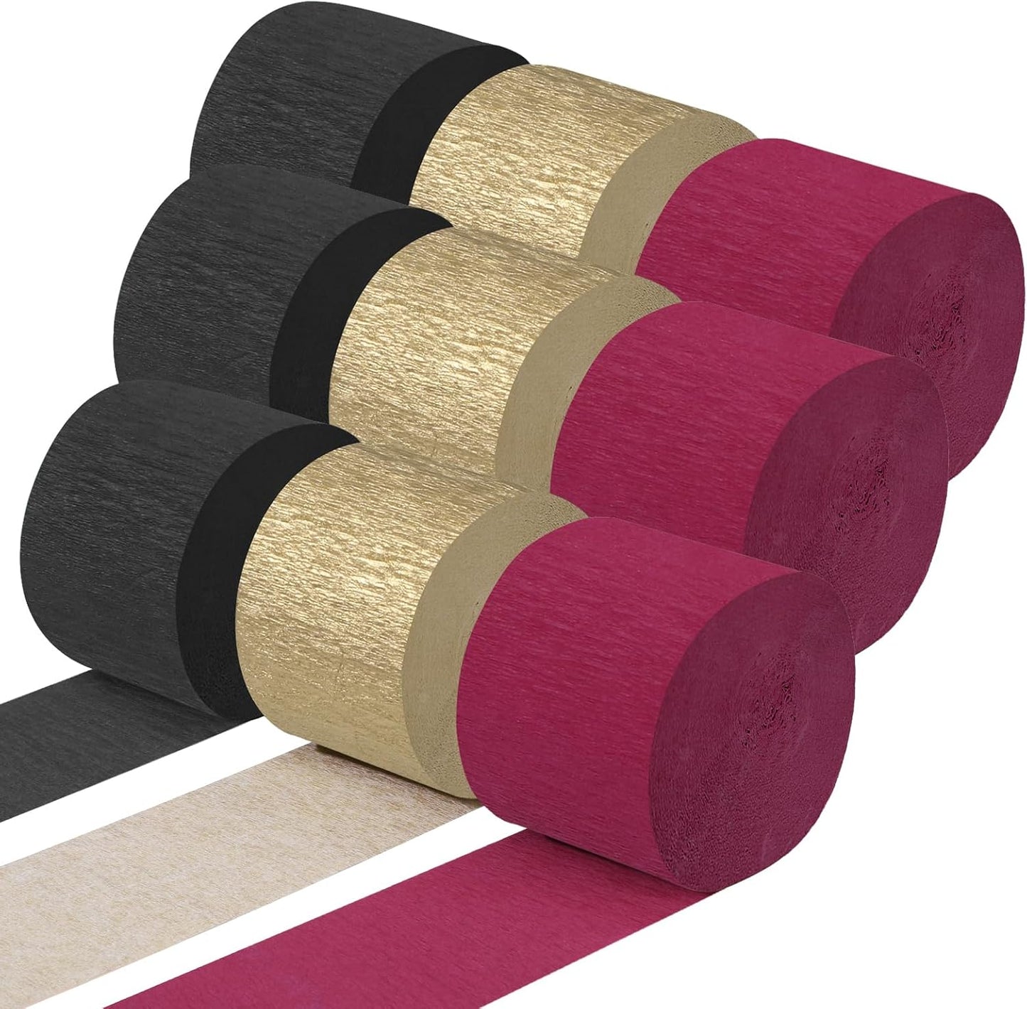 Pastel Crepe Paper Streamers 9 Rolls 738ft,Fancy Streamers Party Decorations for Birthday Mother's Day Wedding Holiday Decorations DIY Gift Wrapping, 1.77 Inch x 82 Ft/Roll