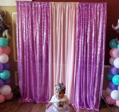 Poise3EHome Black Sequin Backdrop Curtains, 2 Panels 2FTx8FT Glitter Photo Booth Backdrop for Halloween Birthday Bachelorette Wednesday Twilight Party Decorations