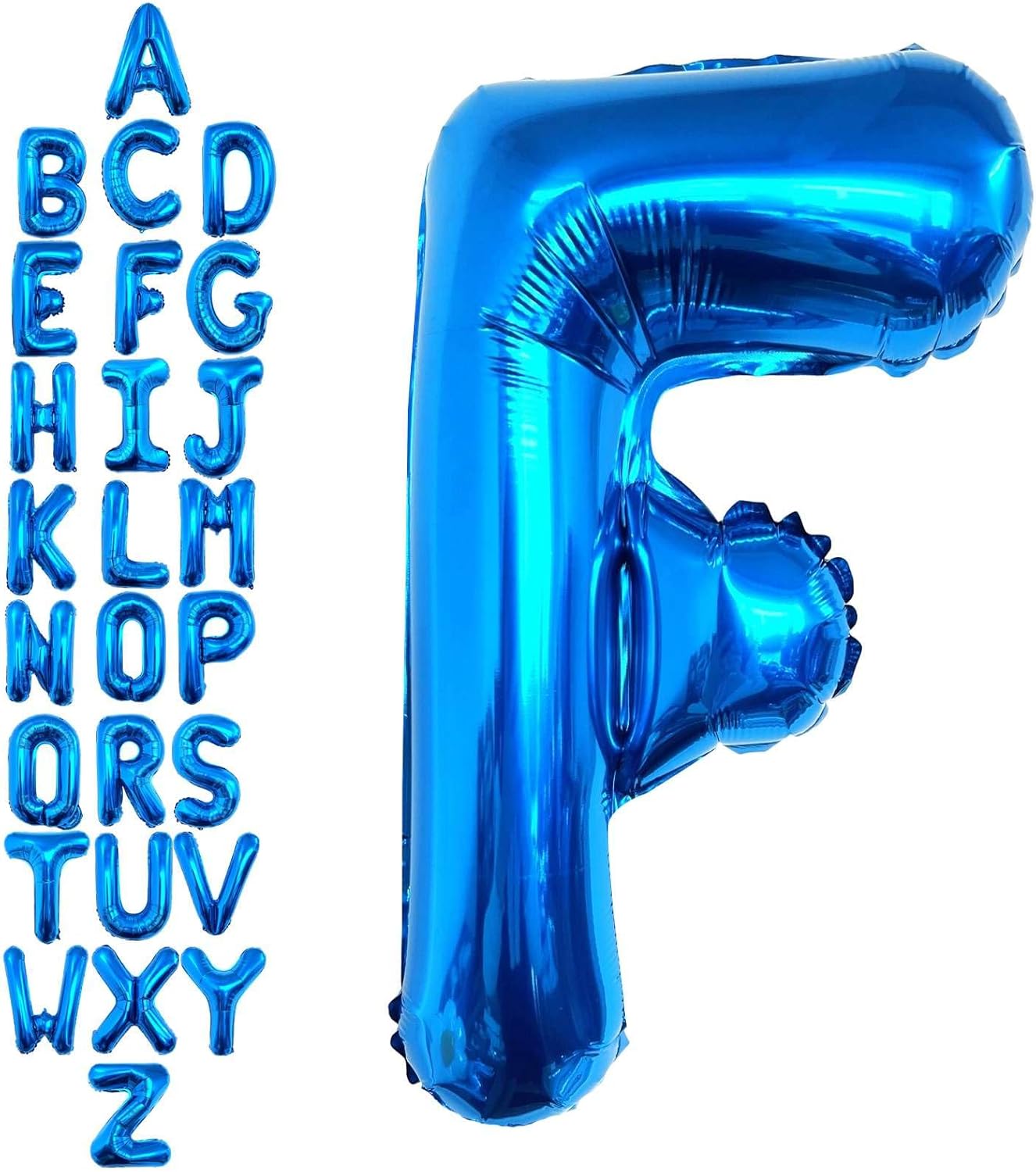 40 Inch Blue Letter A Balloons, DIY Phrase Foil Alphabet Letter A Balloons DIY Word A Banner for Birthday Anniversary Celebration Graduation Party Supplies Decoration