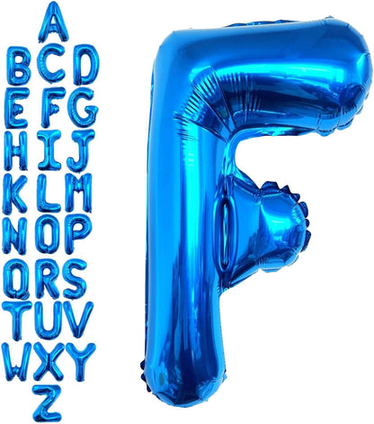 40 Inch Blue Letter A Balloons, DIY Phrase Foil Alphabet Letter A Balloons DIY Word A Banner for Birthday Anniversary Celebration Graduation Party Supplies Decoration