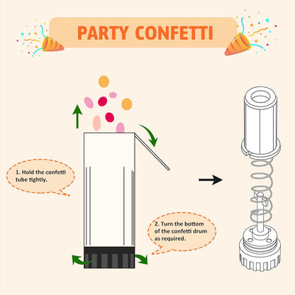 Confetti Poppers Cannons for Wedding Birthday Graduation Baby Shower Anniversary Christmas New Year's Kids Fun Party Supplies Decorations and Favors (Gold)
