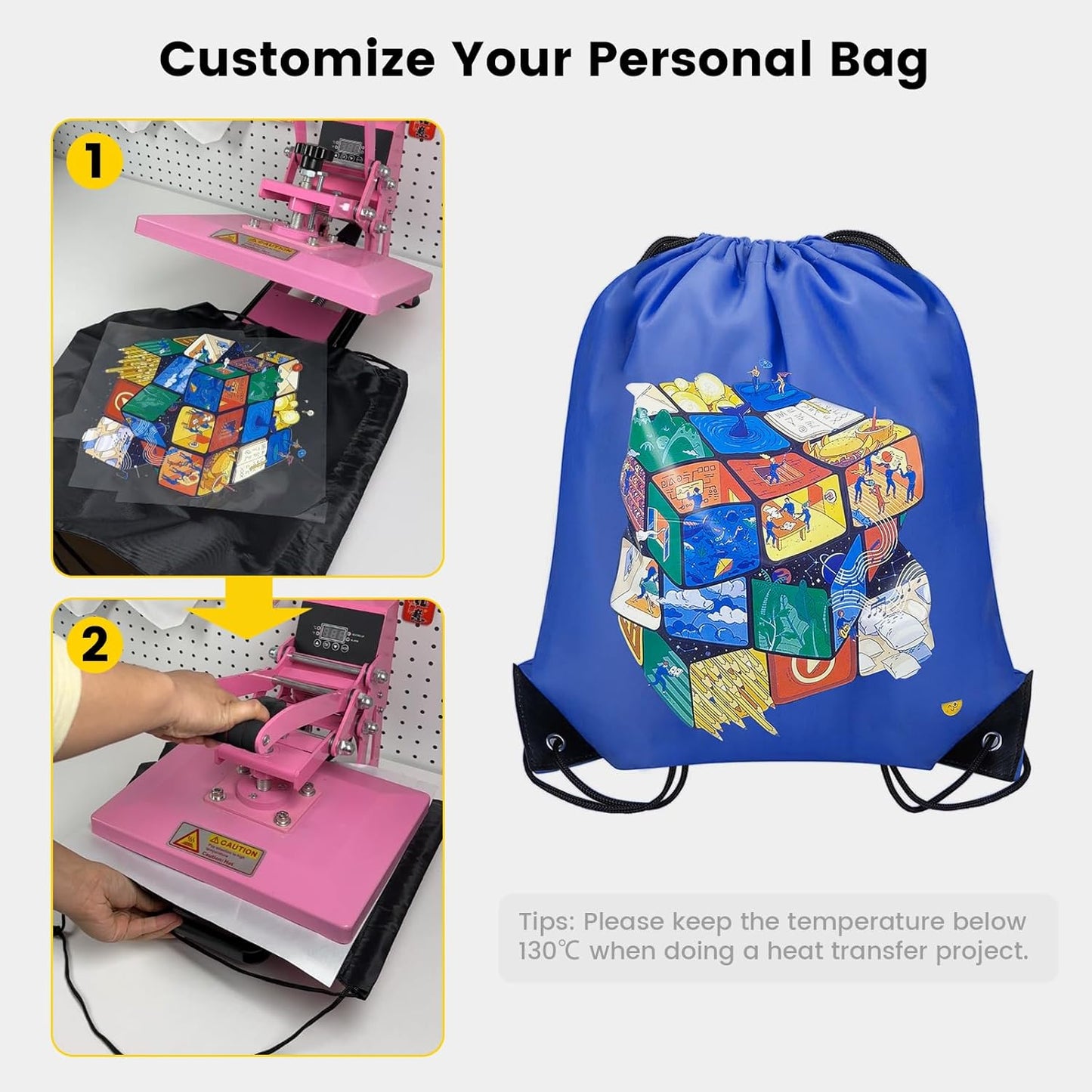 Vorspack 10 Pcs Drawstring Bags Bulk - Drawstring Backpack Draw String Back Bag for Gift, DIY, Party, Gym, Trip - 10 Colors