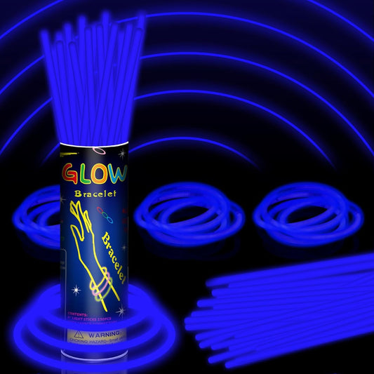 150 Pack 8” Red Glow Sticks Bulk with 150 Connectors Neon Glow In The Dark Party favors Supplies for Holiday Birthday Party Decoration (Red)