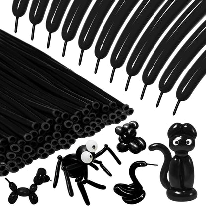 260 Clear Long Balloons for Animals, Thickening Skinny Latex Twisting for Arch Modeling Magic Clown Birthday Wedding Party Decorations 100pcs