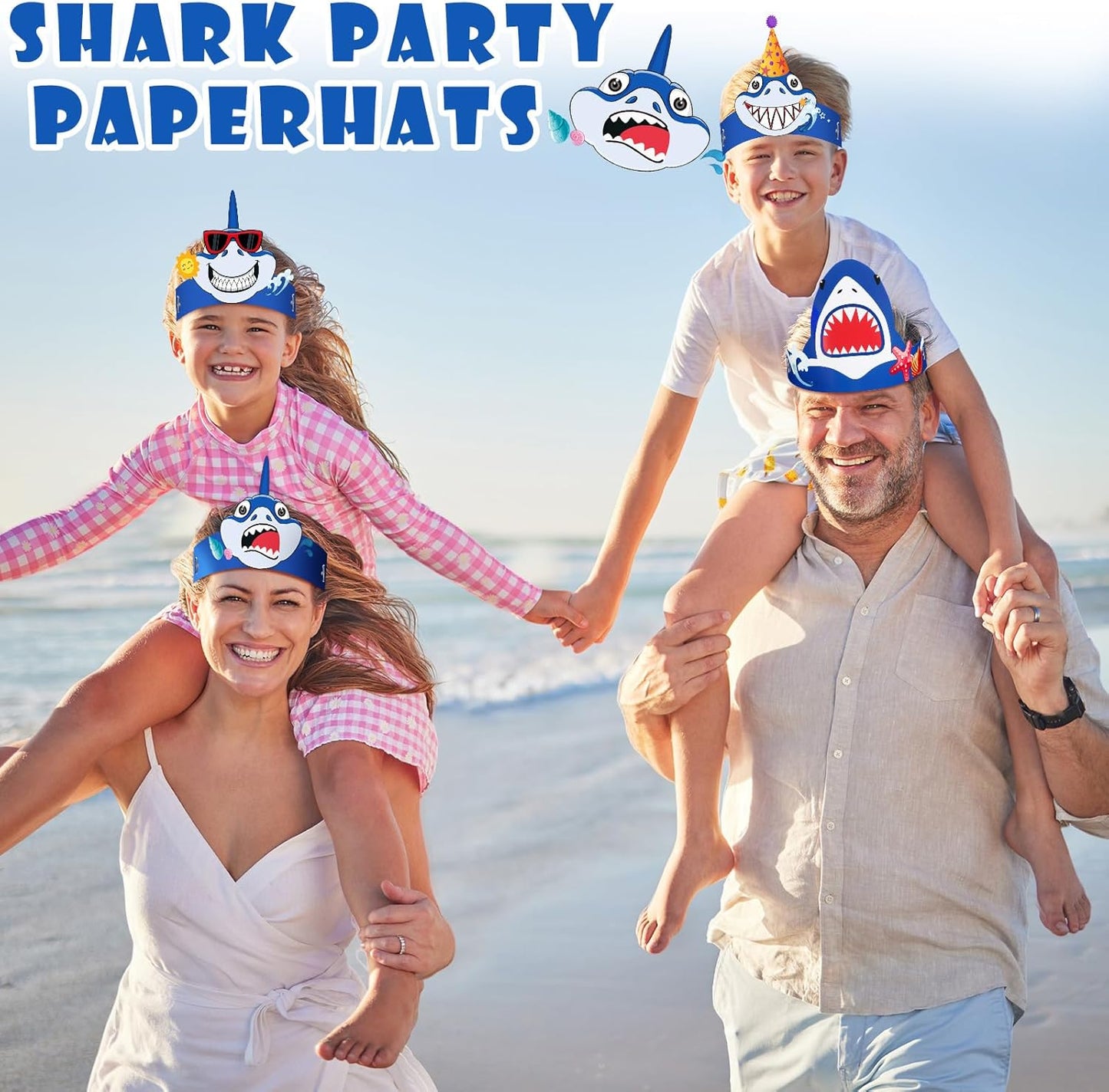 Gersoniel 24 Pcs Party Hats for Kids Paper Headbands Crown for Boys Girls, Birthday Party Decoration Favors