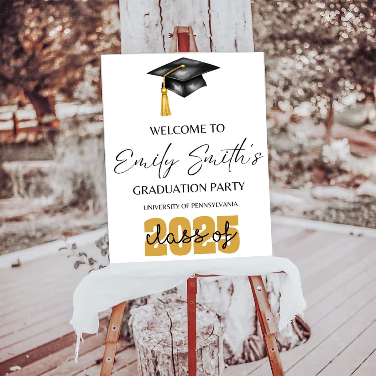 Graduation Party Welcome Sign, Photo Graduation Poster, Graduation Decorations, Grad Party Sign, Grad Welcome Sign, Graduation gift for best friend, Graduation gift for daughter, sister, brother - 1
