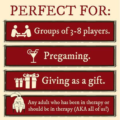 Horrible Therapist: Extra Horrible Edition by Exploding Kittens - A Card Game for 3-8 Players, Ages 17+ - Adult Party Game for Family Night
