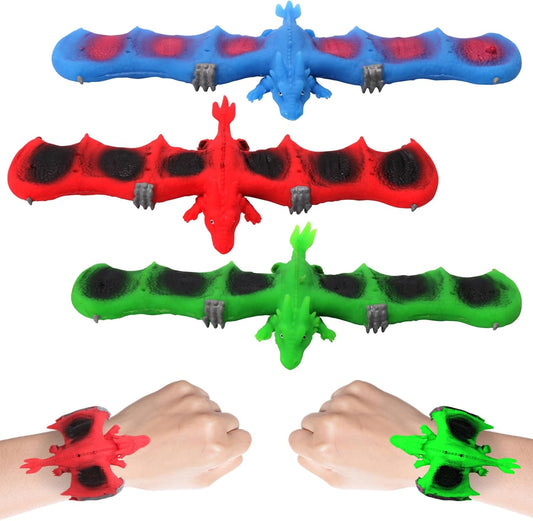 Dinosaur Slap Bracelets，Animals Slap Bracelets for Kids Girls Boys Easter Birthday Party Favors 3PCS