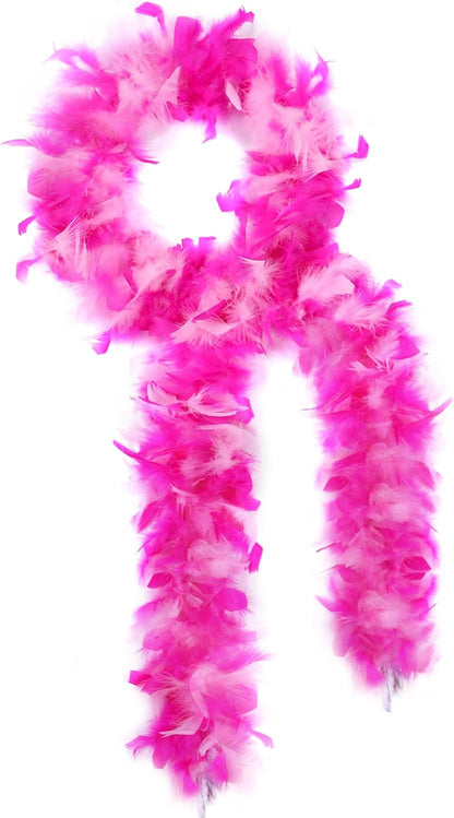 SOGUGOM Red 35g Feather Boas - 2 Yards Boa Feathers for Party, Wedding, Centerpieces, Concert, Costume and Christmas Tree(Red)