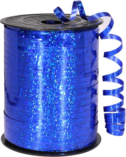 Silver Ribbon, 500 Yard Premium Silver Curling Ribbon, Metallic Shiny Curling Ribbon for Gift Wrapping, Balloon Ribbon, Balloon String, Curly Ribbon, 3/16" Ribbon for Birthday, Christmas