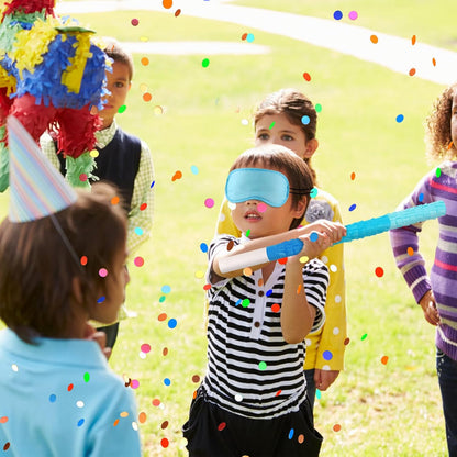 15.75 Inch Piñata Stick Kit Blue Unbreakable Pinata Stick with Blindfold Blind Rope Blind Stick Suitable for Girls Boys Adults Can Have Fun at Any Party