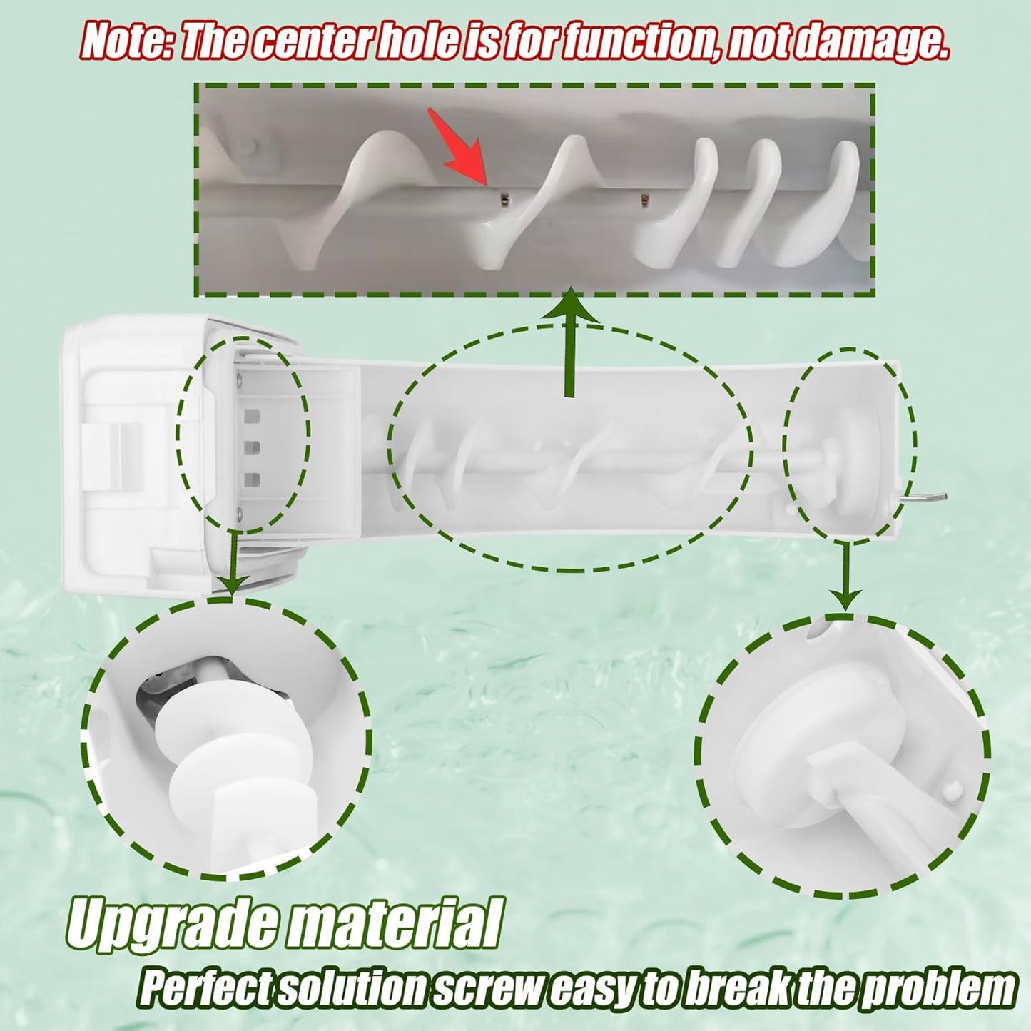 DA97-14474C, DA97-14474A Ice Container, DA97-12604D Ice Bucket Compatible with Samsung RF25, RF263, RF265, RF28, etc Series Refrigerators. Part Number: DA97-21040A, AP6034185, etc-1 yr Warranty