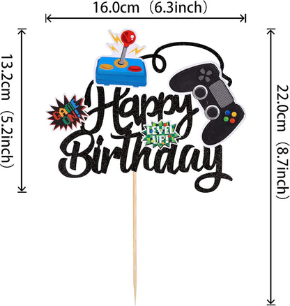 36 PCS Video Game Cupcake Toppers Assembled Game On Controllers Cupcake Picks GamePad Cake Decorations for Game Theme Baby Shower Kids Boys Girls Birthday Anniversary Party Decorations Supplies