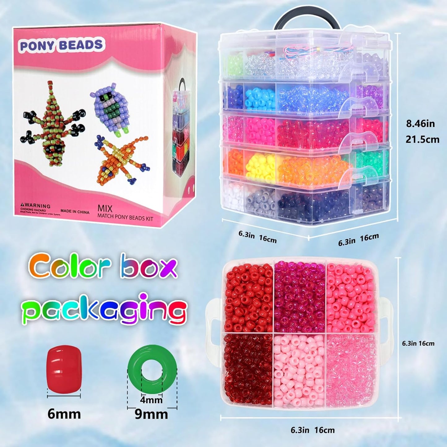 2400Pcs Glow in The Dark Pony Beads Bulk,20 Colors Rainbow Kandi Bead for Hair Braiding Friendship Bracelet Making Kandi Jewelry Key Chains DIY Crafts Chirstmas Gifts (2400PCS(20Color))