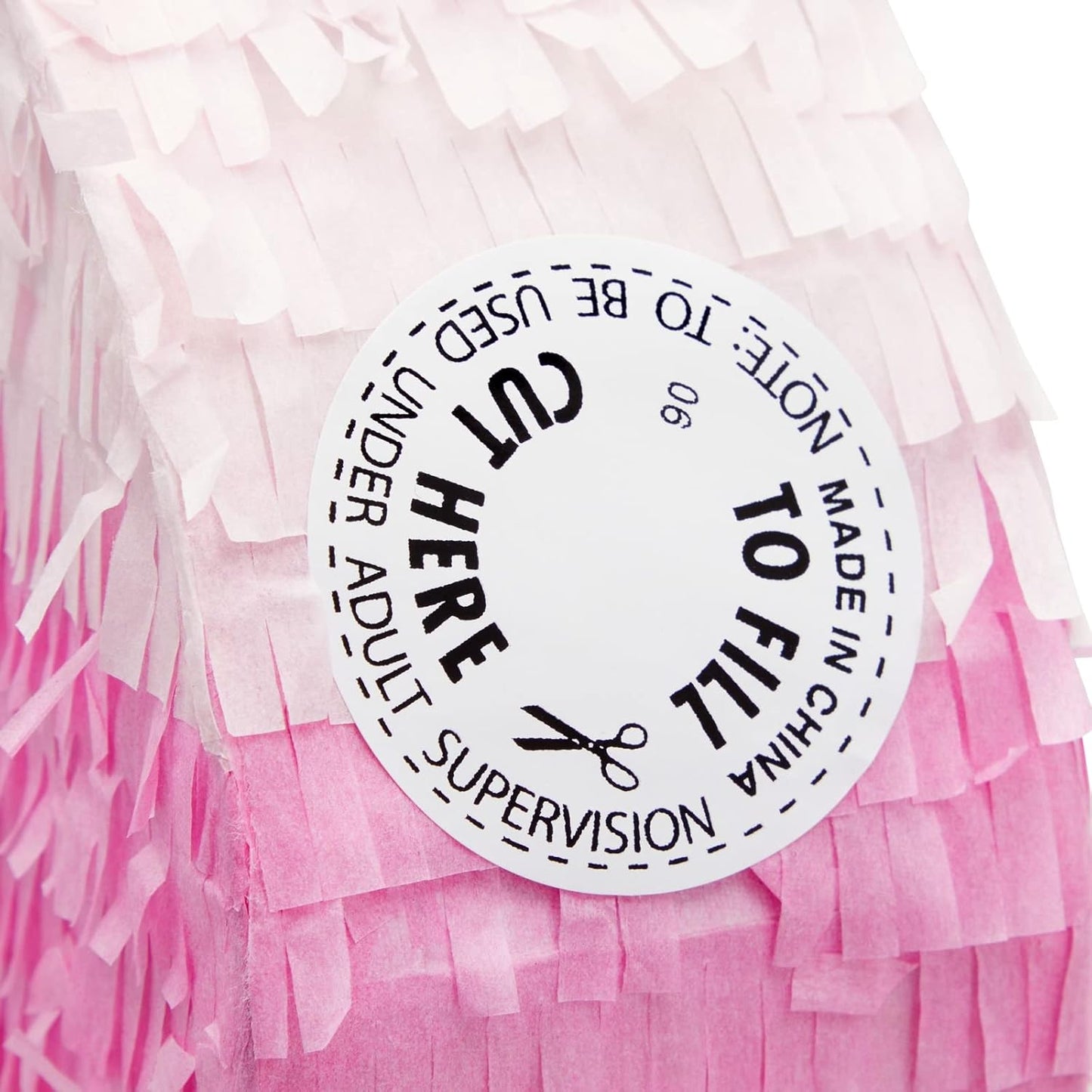 Number 5 Pinata, Pink and Gold Foil for Girls 5th Birthday Party Decorations (Small, 16.5 x 11.6 x 3 In)