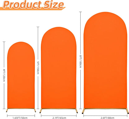 3-Piece Arch Cover Bundle – 7.2FT, 6.6FT & 6FT Stretch Spandex Backdrop Set – Wedding, Birthday & Photo Booth Arch Covers for Every Event