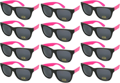 EDGEIWEAR 80s Neon Party Sunglasses for Adult Party Favors with CPSIA certified-Lead(Pb) Content Free