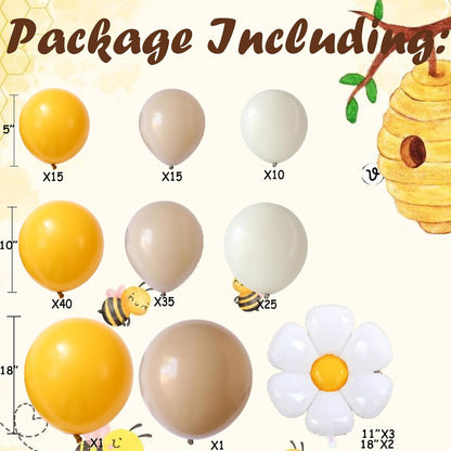 Daisy Pastel Balloon Garland Kit 157pcs Pastel Macaron Balloon Arch Kit with Flower Mylar Balloon for Boho Mothers Day Spring Daisy Floral Theme Two Groovy Party Decoration