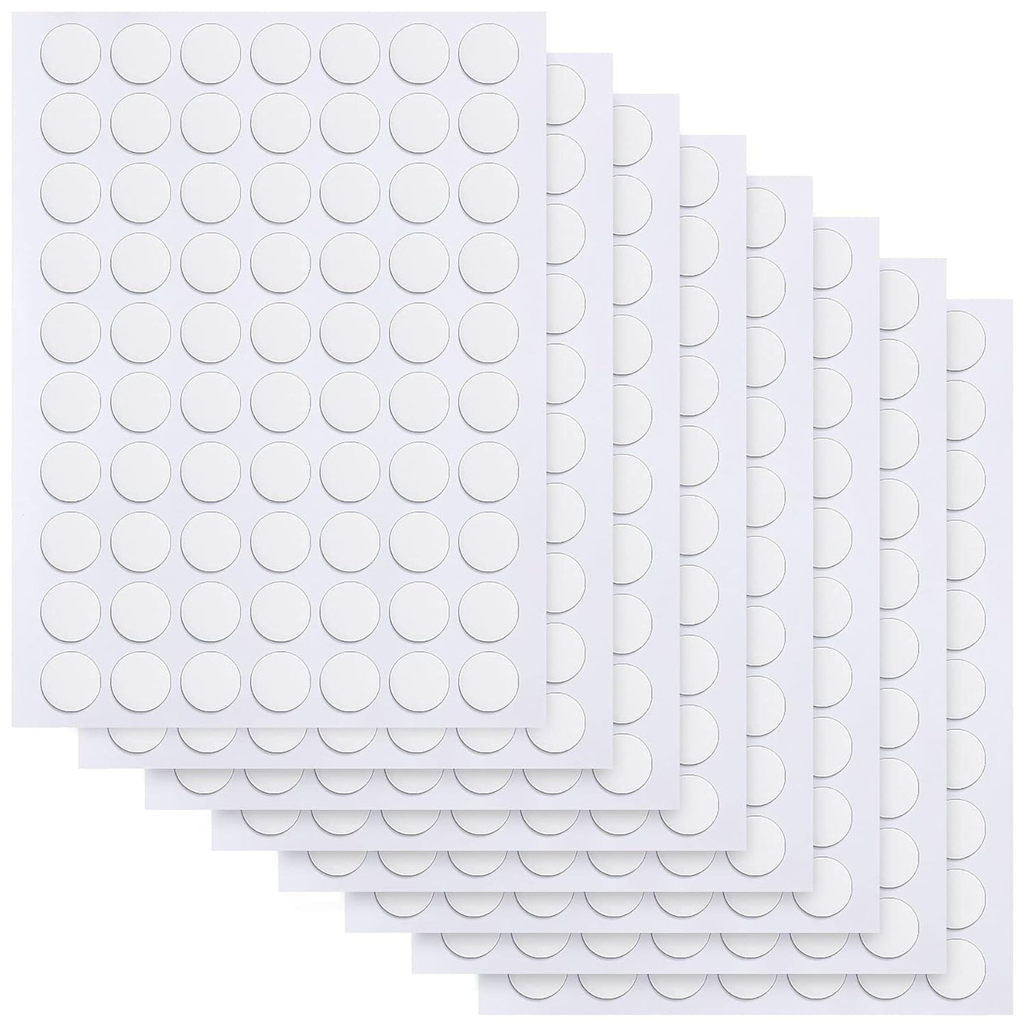 JANYUN 140 Pieces Adhesive Dots,Removable Round Putty Clear Tack No Trace Small Tape Stickers for Wall Hanging Festival Poster Office Party Decoration Picture Crafts