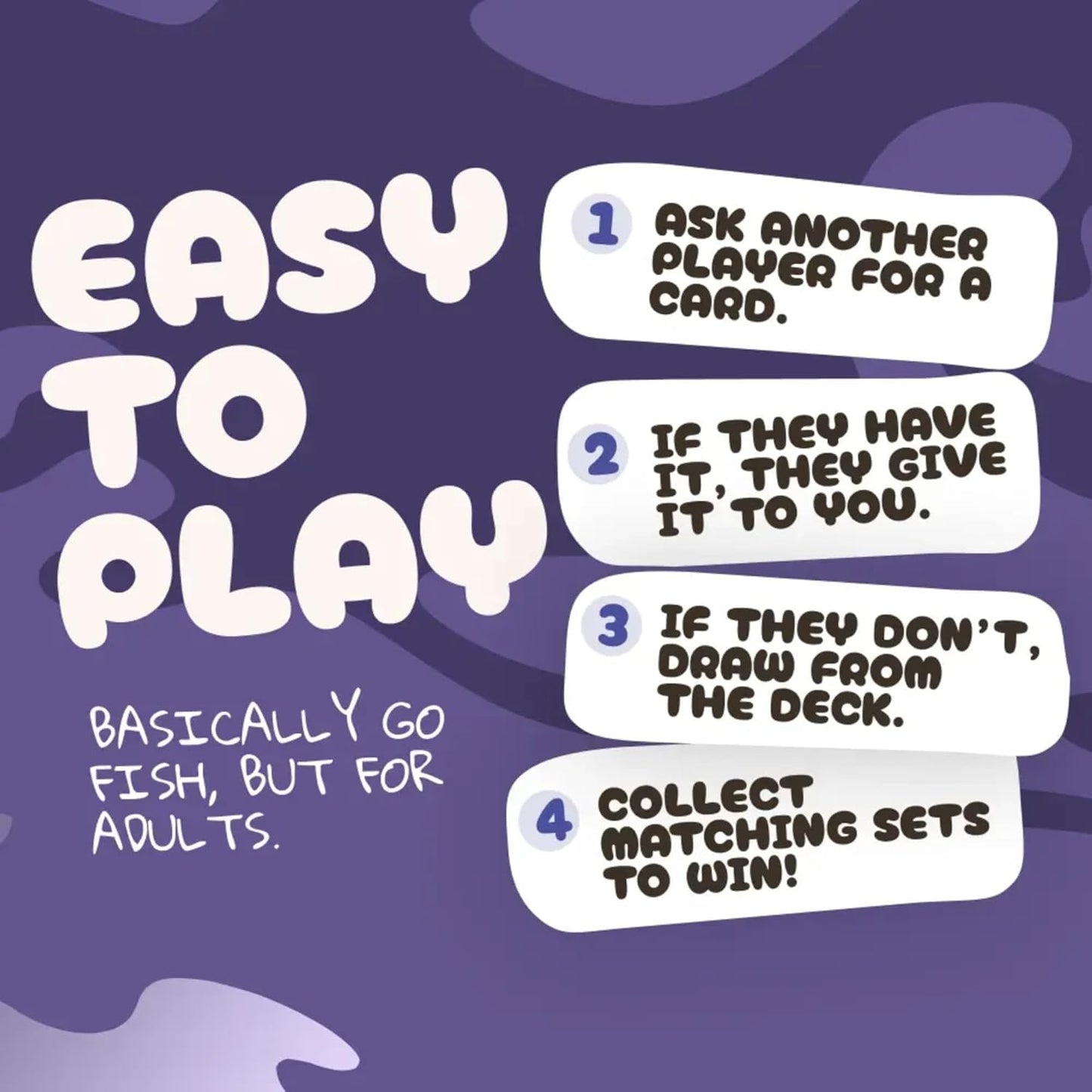 Go F Yourself! – The Grown Up Go Fish Card Game You've Always Wanted | Hilarious Party Game for Grown Ups, 2+ Players | 52 Cards, 13 Unique Pairs Edition