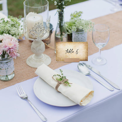 Eucalyptus Leaves Place Cards, Greenery Name Cards for Table Setting, Tented Food Setting Cards for Bridal Shower, Wedding, Baby Showers, Reserved Table Signs, 25 Pack Birthday Party Decorations -10
