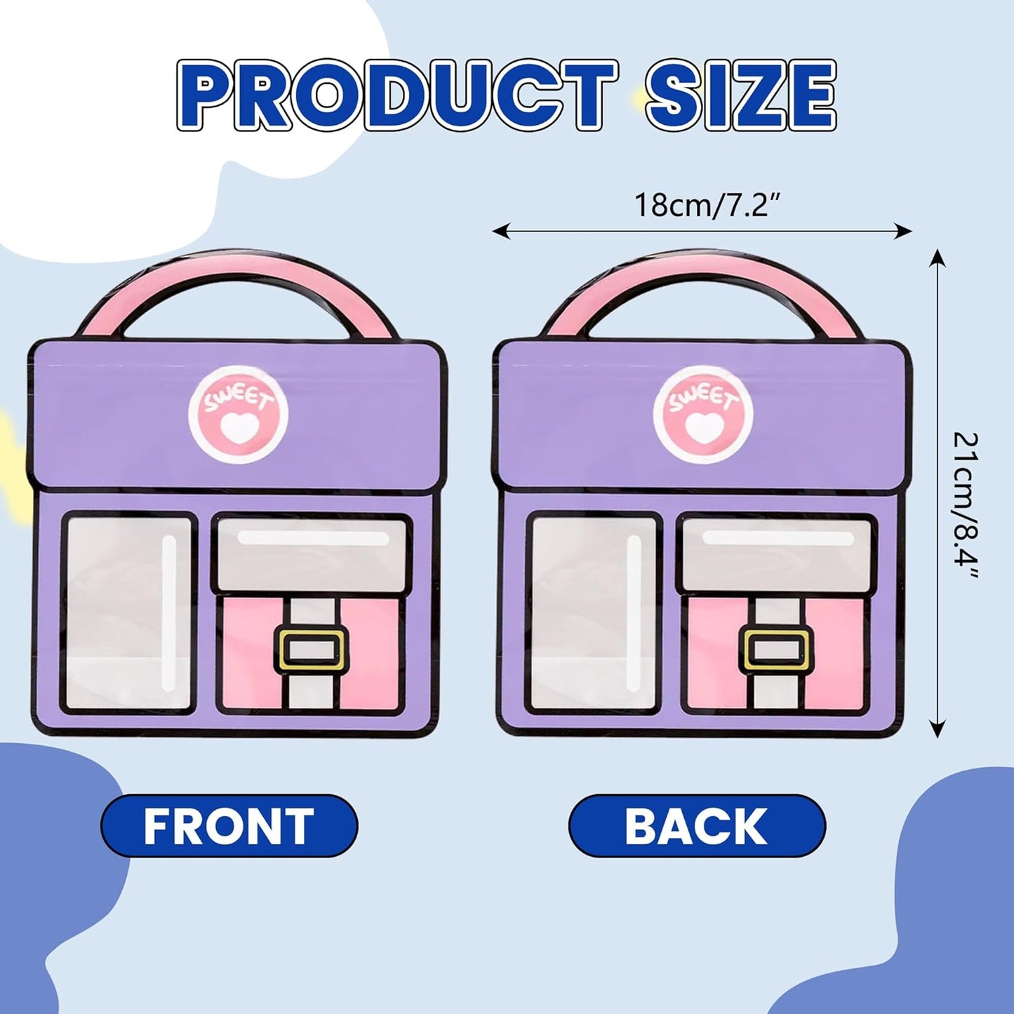 30 PCS Bulk Gift Bags for Kids with Handle,Children Large Goodie Bags with Stand-up Bottom, Grip Seal Party Favor Bag, Students Back to School Treat Bag, Cute Snack Candy Bags for Birthday, Classroom