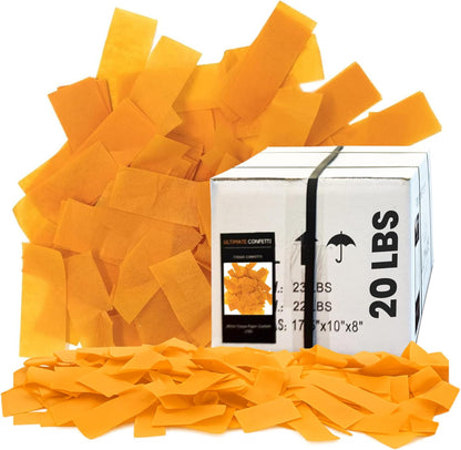 Ultimate Confetti, Multicolor Biodegradable Confetti - Rectangular Fluttering Tissue Paper Confetti for Cannon and Launcher use - Best for Holidays, Birthday, Wedding, and Parties - 1 lb, 16 oz