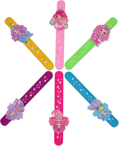 Cat Slap Bracelets for party- Silicone Wristbands Adjustable Party Favors, Classroom Prizes, Carnival Games - Birthday Gifts for Adults(6Pack)-LOCHSOEL
