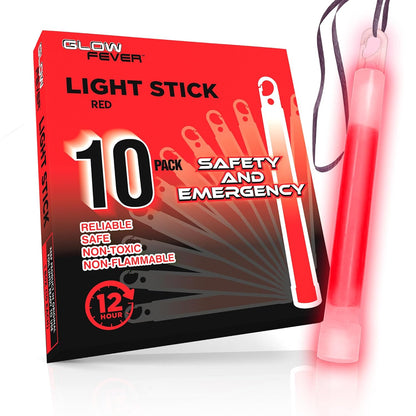 Glow Fever Emergency Safety Military Grade Glow Sticks, 30pcs 6'' Lightsticks, Light Up Ultra Bright with 12 Hours Duration. for Hiking Party Camping Blackouts Hurricane Shelter Survival Kit (Yellow)