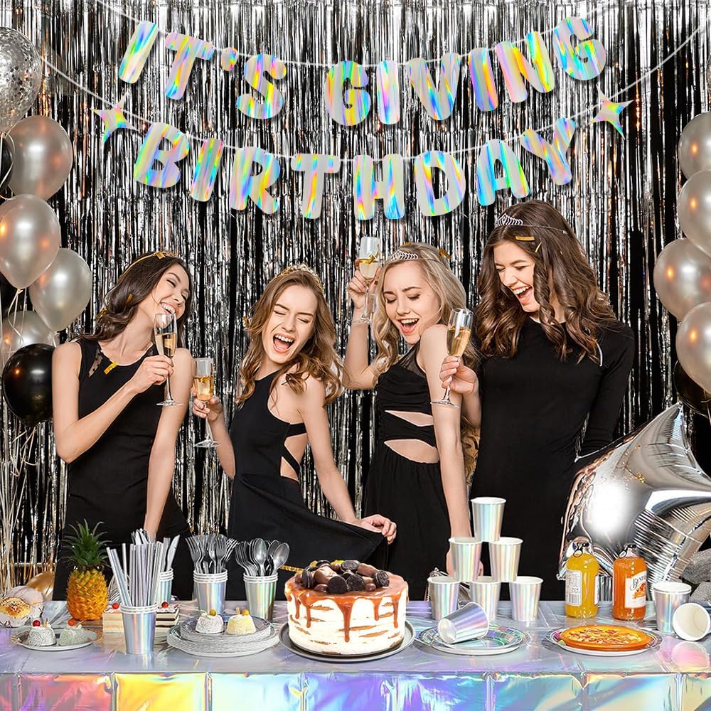Iridescent Welcome Back We Missed You So Much Banner, Holographic Welcome Back Decorations, Pre-Strung Welcome Home sign for Office Party, Family Gathering, Back to School, Military Homecoming