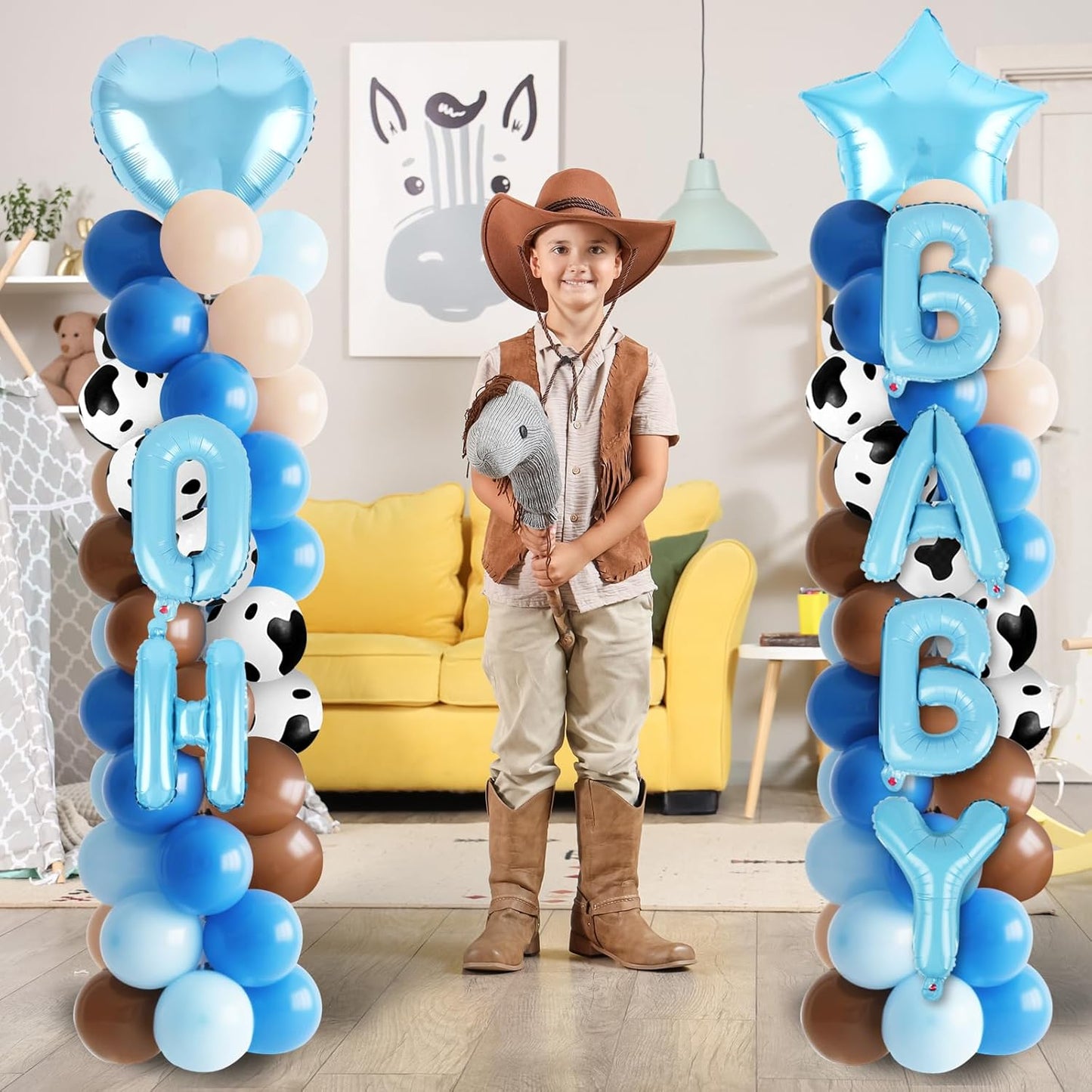 2 Sets Graduation Balloon Column Stand Kits with Balloons 2026 Grad Themed Decoration Navy Blue Balloon Tower Stand Kit for Grad High School & College Celebration Party Decor