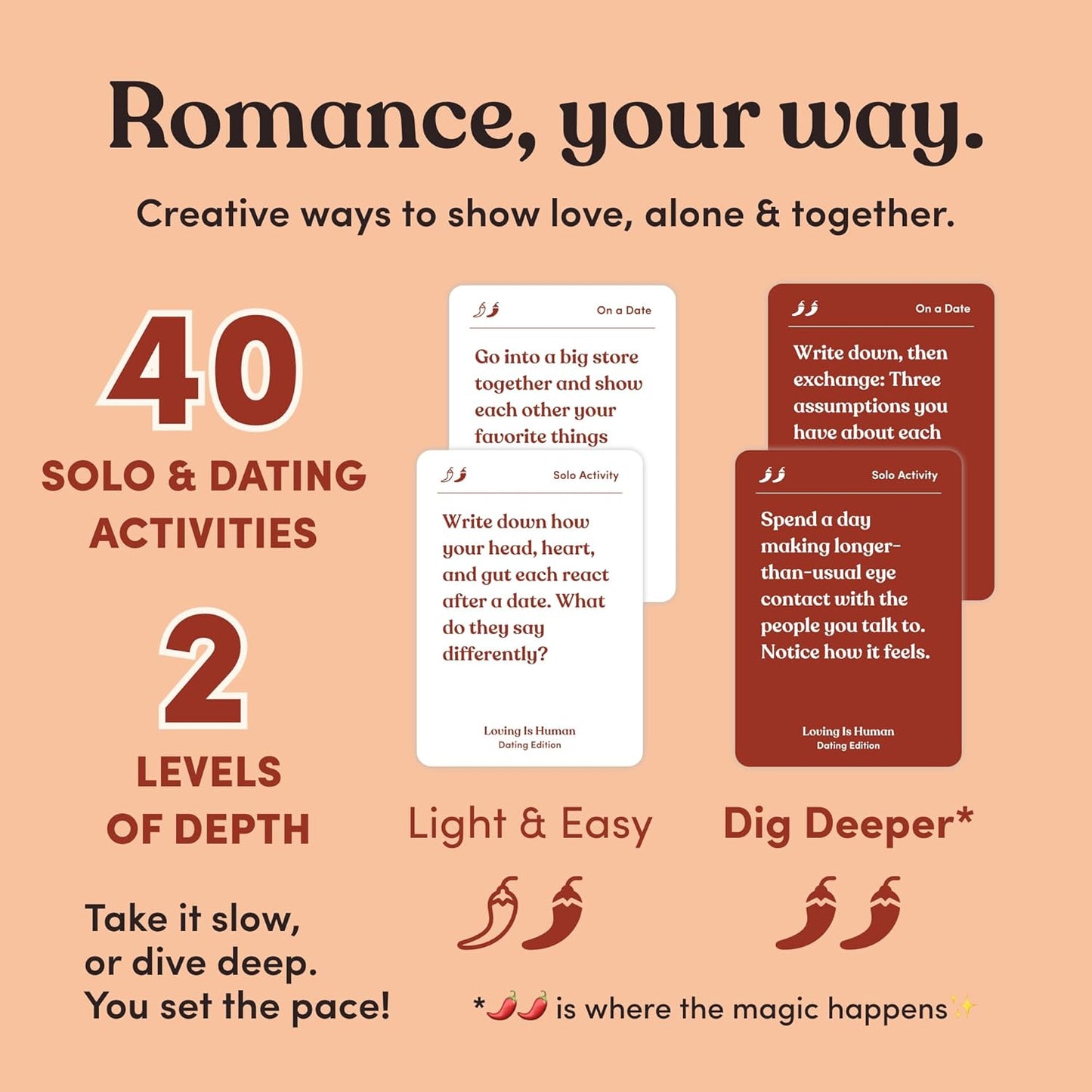 Partners are Human | 140 Conversation Cards to Help Deepen Romantic Relationships | Card Game for Bonding & Communication | Therapy for Adults