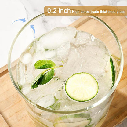 3.6 Gallon Drink dispenser,Glass Water Dispenser with Stand,Glass Beverage Dispenser with Spigot - Large Drink Dispensers for Parties,Bars,Restaurants