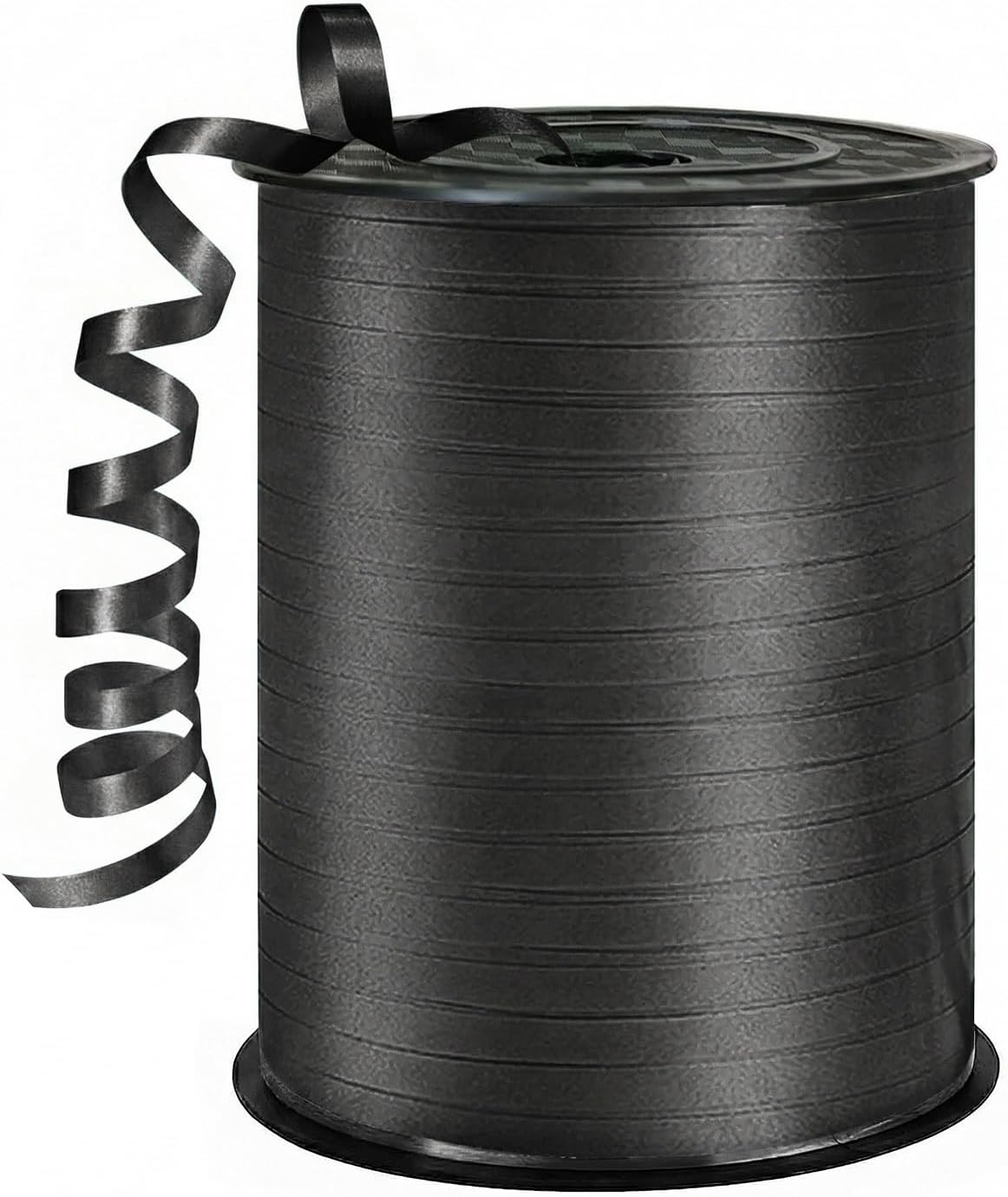 500 Yards Curling Ribbon， Black Balloon String Ribbon，for Gift Wrapping，Party Decoration, Wedding,Birthday，Art Crafts, Florist Flower