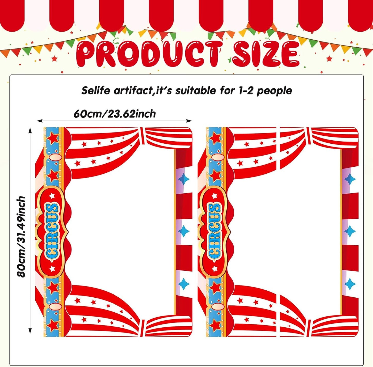 Beeveer Upgraded 32 x 24 Inch Large Photo Booth Props Picture Frame Vintage Photo Frame Friends Selfie Props for Wedding Mexico Birthday Bachelorette Party Supplies(Gold Style)
