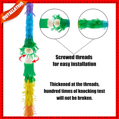 PCFING 30 Inch Piñata Stick Kit Blue Very Sturdy Will Not Break, Suitable for Boys Girls Adults Can Have Fun at Any Party