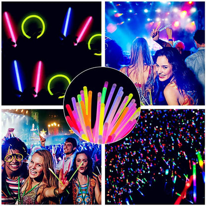 Glow Fever Glow Sticks 100pk Premium Glow In The Dark Light Up with Lanyards, For Party Supplies, Party Favors, Birthday, Halloween, Super Bright, Lasts Up to 12 hrs